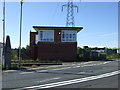 Signal box on level crossing