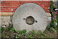 Mudford: millstone at Red Barn, Hinton