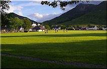 NN0858 : Shinty pitch, Ballachulish by Ian Taylor