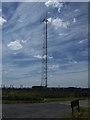 Communications mast near Lynemouth