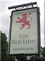 The Red Lion sign