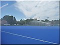 SE3321 : Watering the plastic, College Grove sports ground by Christine Johnstone