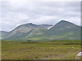 NN3050 : Looking across Rannoch Moor to Clach Leathad and Meall a' Bhuiridh by Alan O'Dowd