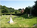 Part of the graveyard of St Peter ad Vincula church, Tollard Royal