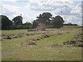 Baling hay near Sutton on Trent