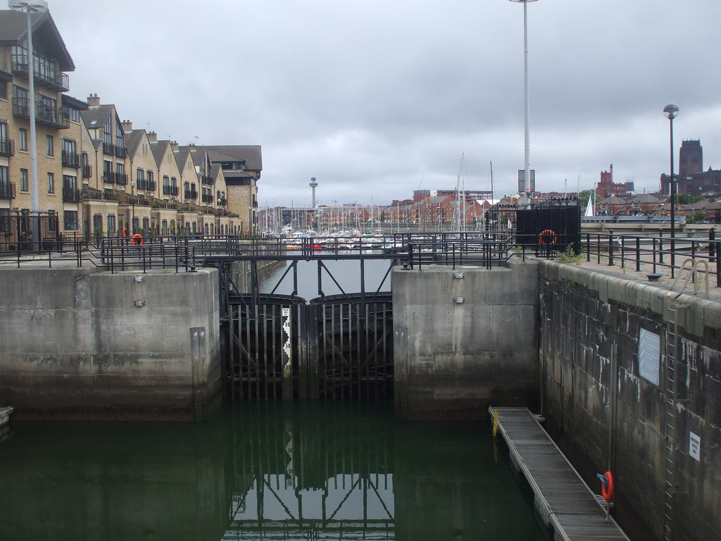 Lock gates, Brunswick Dock, Liverpool © John Lord :: Geograph Britain ...