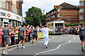 TQ2994 : John Levison carries Olympic Torch in Southgate, London N14 by Christine Matthews