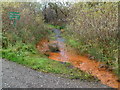 Discoloured stream, Rudry