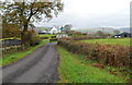 Side road to a farm near Caerphilly