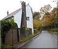 Distinctive chimney stack near Caerphilly