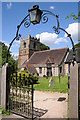 Gate to Beoley church