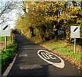 End of 30mph speed limit in Newent