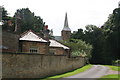 Quiet lane on the Brocklesby estate