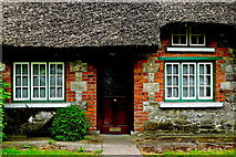 R4646 : Adare - Main Street - Grey Stone, Red Brick & White Cottage Dwelling by Joseph Mischyshyn