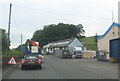 Road works outside Loch Lomond Country store