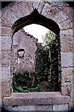 R4646 : Adare - Adare Manor Grounds - Stone Building Ruins - Window & Interior at Left by Joseph Mischyshyn