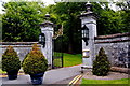 R4646 : Adare - Main Street - Entrance to Adare Manor Grounds by Joseph Mischyshyn