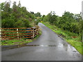 Farm road leading to Whitelee Farm off the A68