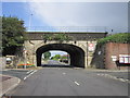 A rail bridge over The Great North Road, Mickleford