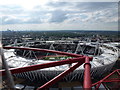 TQ3784 : Stratford: looking down on the Olympic Stadium by Chris Downer