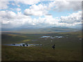 NN3668 : Descending off Beinn na Lap towards Loch Ossian by Karl and Ali