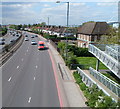 Houses on the west side of the North Circular Road, Neasden