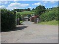 Entrance to Pool Farm  from the Cradoc to Aberyscir road