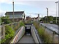 Sleaford West level crossing subway 