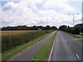 Straight stretch of the A565 near Boundary Farm