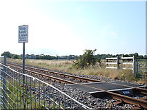 TA0881 : Level crossing at Gristhorpe by phillip andrew carl taylor