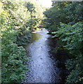 River Taff upstream from the B4275 bridge, Abercynon