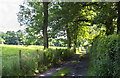 A footpath to Bagganley Lane Farm