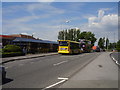 Buses and bus stops at Sainsbury