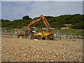 Digger on the beach