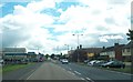 Concession Road (A37) at the crossroads in the centre of the border village of Cullaville