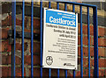 C7736 : "Closed" sign, Castlerock station by Albert Bridge