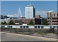 Stadium House viewed from Cardiff Central railway station