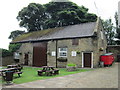 The beer garden at the Cow & Calf