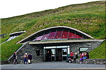 R0492 : Cliffs of Moher - New Visitor Centre built into Hillside - Entrance by Joseph Mischyshyn