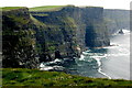 R0491 : Cliffs of Moher - SW portion of Cliffs close to Visitor Centre by Joseph Mischyshyn