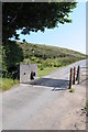 Cattle grid on Cefn-Grib Road