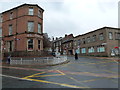 Pedestrian crossing the bottom end of Hounsfield Road