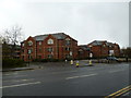 Looking across the B6539 towards Broad Lane Court