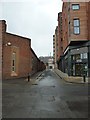 Looking from Mappin Street into Charlotte Lane