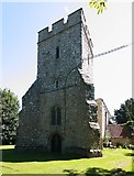 TR1032 : All Saints, Burmarsh - Tower by John Salmon