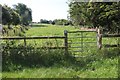 Gate across path in Chedworth