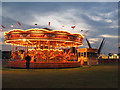 TQ3976 : Blackheath funfair : carousel by Stephen Craven