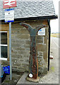 ND1167 : A Special Mile Post at Thurso Station by Mary and Angus Hogg