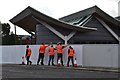 Rotherham Central Station - painting team