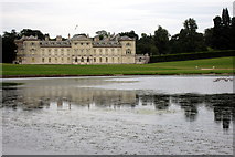 SP9632 : Woburn Abbey and Basin Pond by Philip Jeffrey